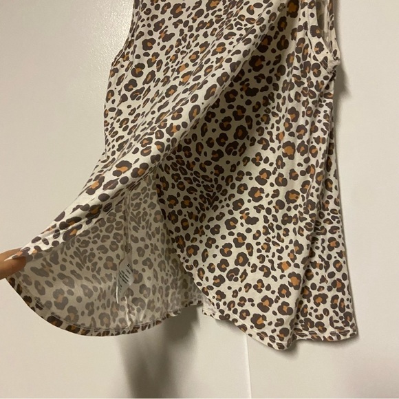 Anthropologie Dolan Left Coast Medium Leopard Print Crossover Back Tank Top - Picture 5 of 8